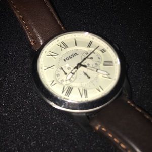 Fossil Grant Chronograph Brown Leather